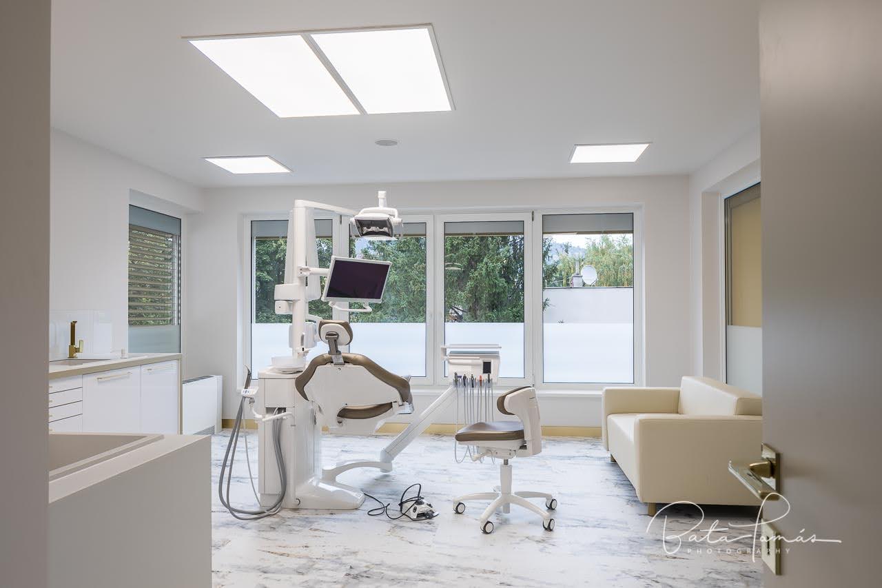 Johanna Dental treatment room — modern biological dentistry practice in Budapest